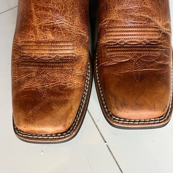 Ariat Teal and Black Leather Western Boots - Picture 5 of 13